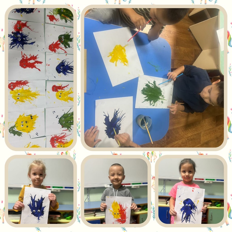 Рисование в нетрадиционной технике (кляксография с трубочкой). "Мы - волшебники"